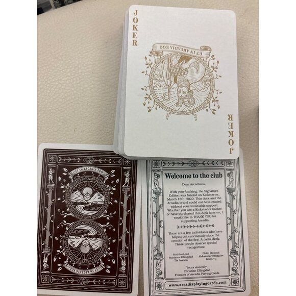 Arcadia Playing Cards – Signature Edition – Poker Size – Luxury Foil Tuck – Open - Picture 5 of 10